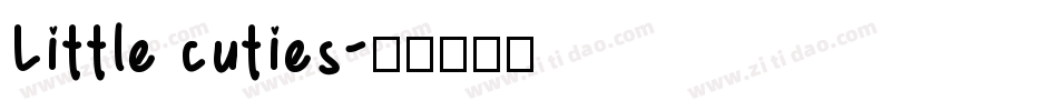 Little cuties字体转换